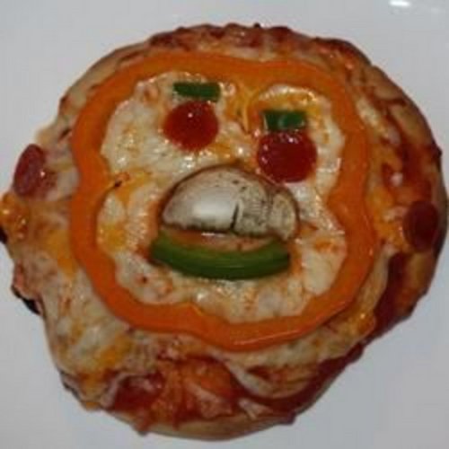 Gruselige Mini-Pizzas