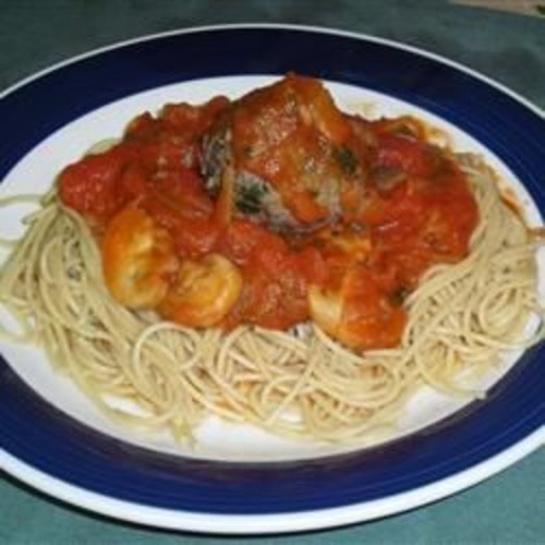 Bison-Fleischbällchen und Spaghetti